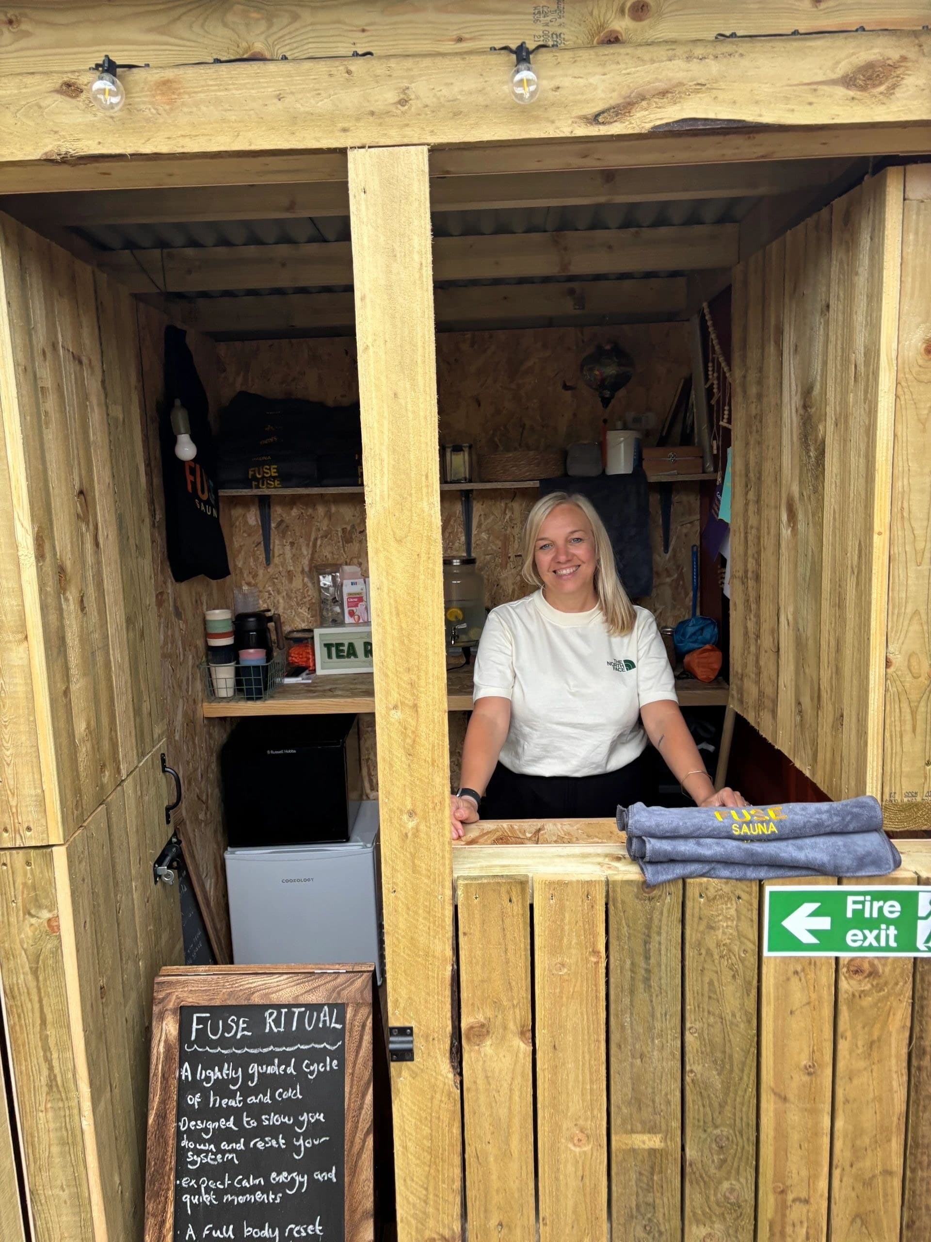 Fuse Saunas outdoor private hire area